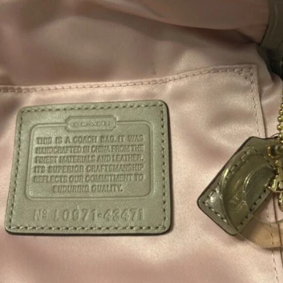 Coach Peyton Textured Metallic Crossbody 43471 - Picture 9 of 9